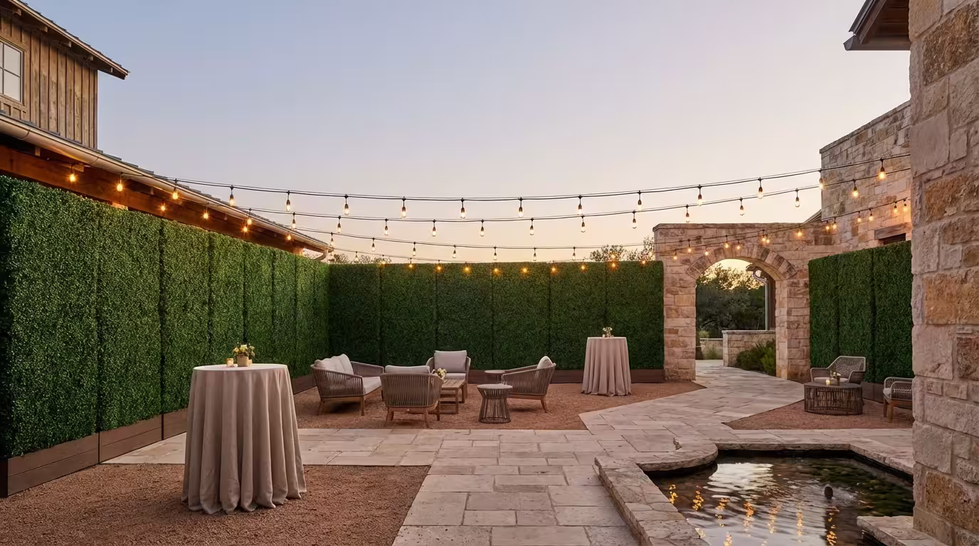 Austin & San Antonio event installations by Evergreen Event Rental