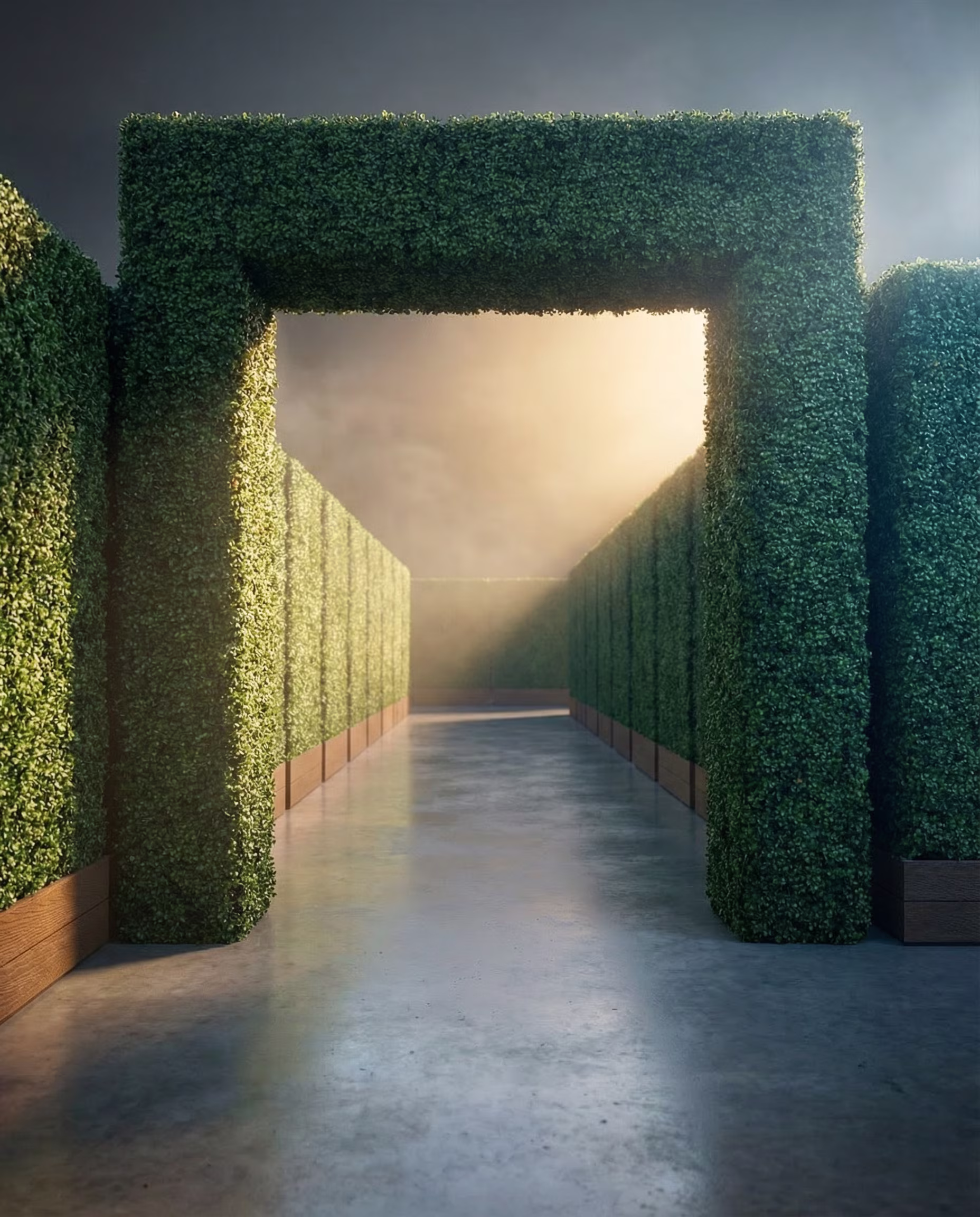 Evergreen hedge wall installation hero